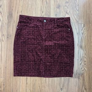 Maroon Skirt